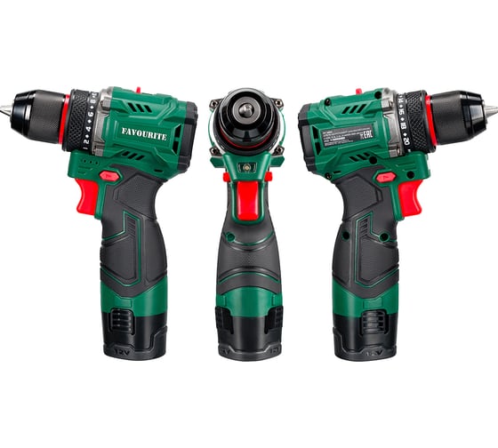 Изображение товара Дрель-шуруповёрт акк. FAVOURITE DC NB12 Li-ion, 12В, бесщёточн. 121150212