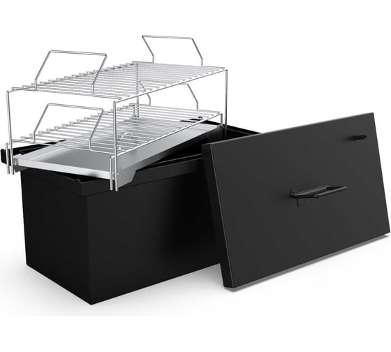 Изображение товара Коптильня двухъярусная GRILLUX Smoky Boom BLACK ВЗР2301-1