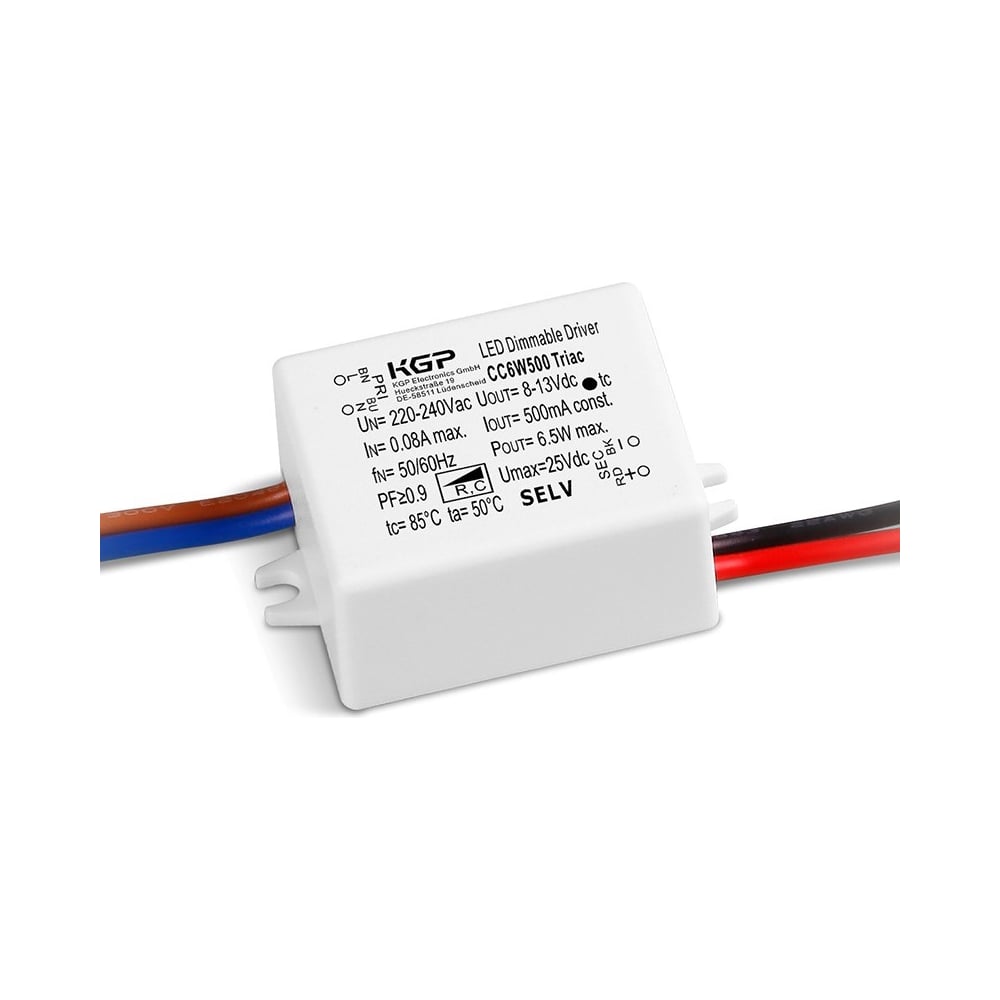Изображение товара LED-драйвер KGP 6Вт AC-DC CC6W350 Triac для светодиодных лент