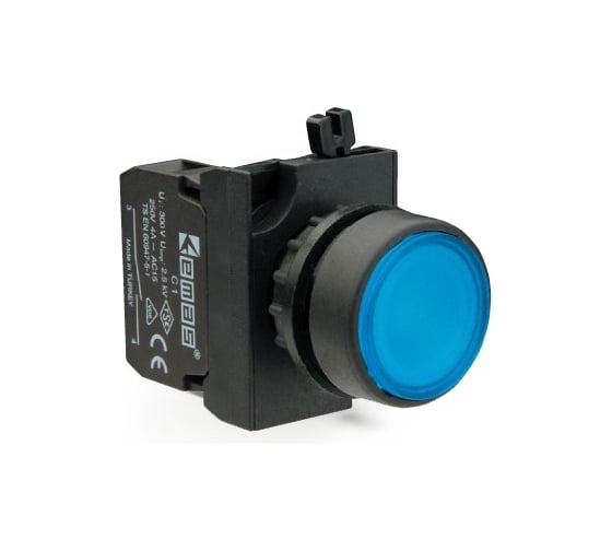 Изображение товара Кнопка с подсветкой-светодиод Emas синяя 2НО CP171DM