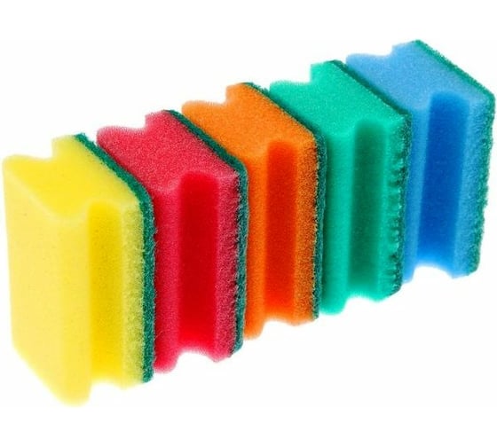 Изображение товара Губки для посуды EUROHOUSE Комфорт 5 шт 9069