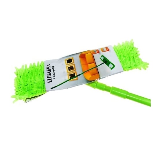 Изображение товара Швабра EUROHOUSE с насадкой шинил 3954