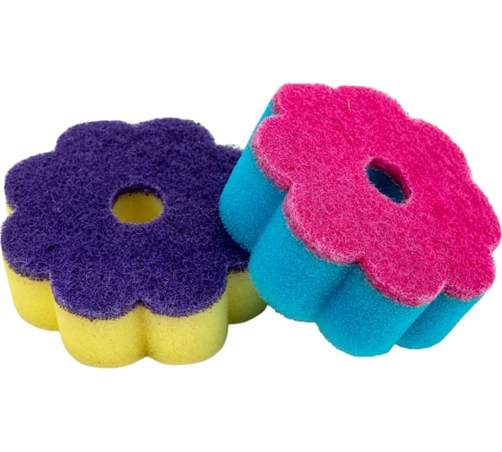 Изображение товара Губка для посуды EUROHOUSE Флора 2 шт 13935