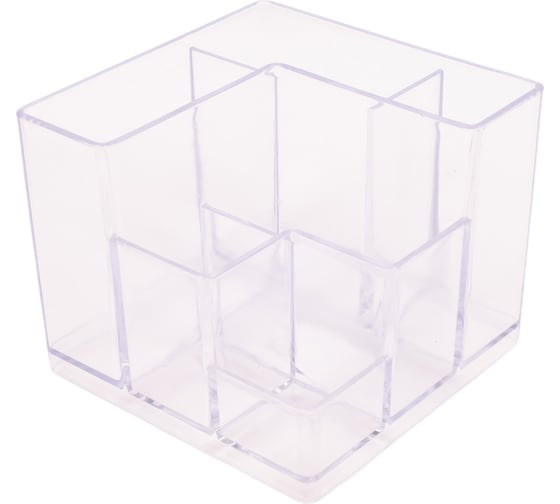 Изображение товара Подставка для канцелярских мелочей ОСКОЛПЛАСТ 6 отделений, прозрачная 601-03