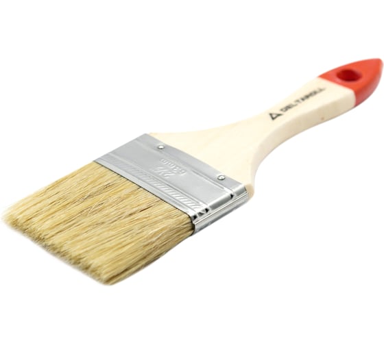 Изображение товара Плоская кисть DeltaRoll с деревянной ручкой, 60x8 мм 12660