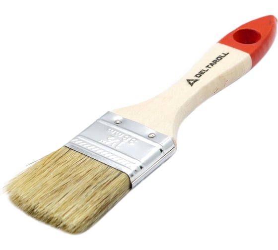 Изображение товара Плоская кисть DeltaRoll с деревянной ручкой, 35x8 мм 12635