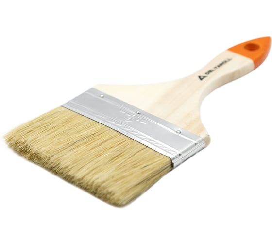 Изображение товара Плоская кисть DeltaRoll с деревянной ручкой, 100x10 мм 12699