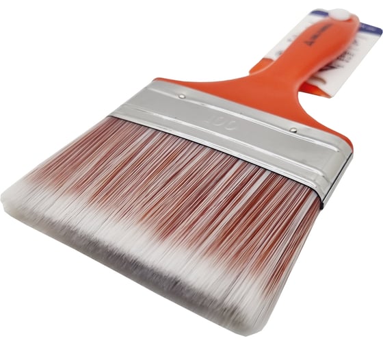 Изображение товара Кисть DeltaRoll с красной ручкой, светлая щетина, 100x16 мм 12799