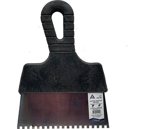 Изображение товара Шпатель для клея DeltaRoll 150 мм, зуб 4х4, нержавейка S44150