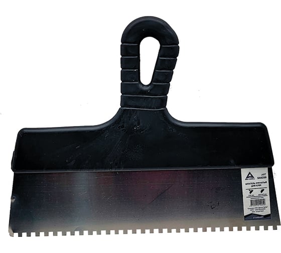 Изображение товара Шпатель для клея DeltaRoll 250 мм, зуб 4х4, нержавейка S44250