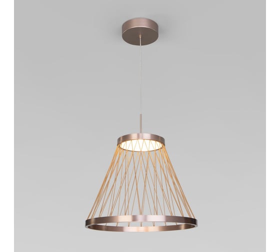 Изображение товара Подвесной светодиодный светильник Eurosvet Cesta 40016/1 LED коричневый a069283