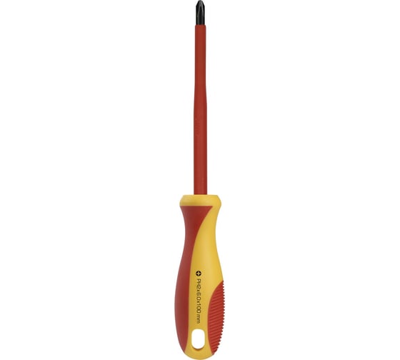 Изображение товара Диэлектрическая отвертка Smartbuy PH2x100, до 1000В,VDE SBT-SCI-PH2x100P1