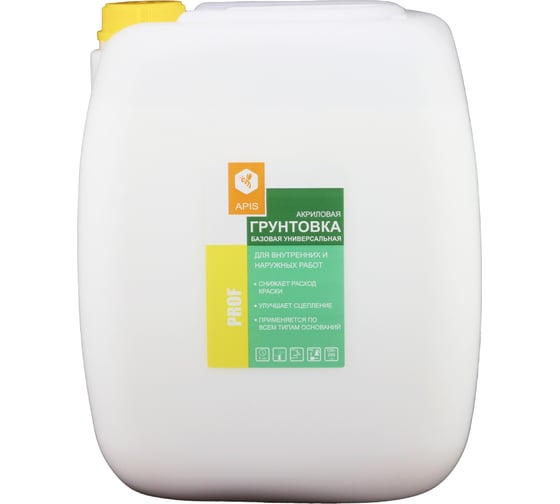Изображение товара Универсальная базовая грунтовка APIS Prof канистра 30 кг 4665296513892