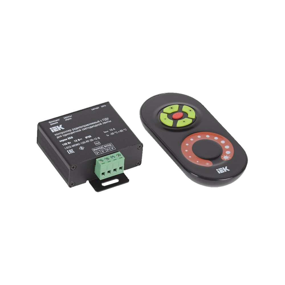 Контроллер IEK пульт для монохромной светодиодной ленты 4 зоны 01103
