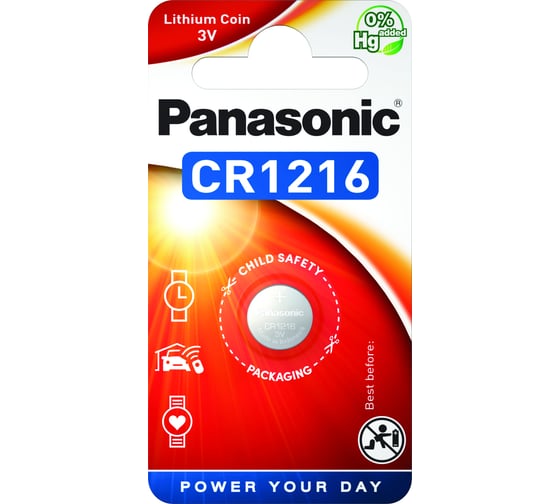 Изображение товара Батарейка Panasonic Power Cells CR1216 B1 5933