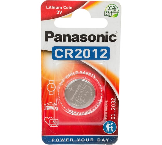 Изображение товара Батарейка Panasonic Power Cells CR2012 B1 7518
