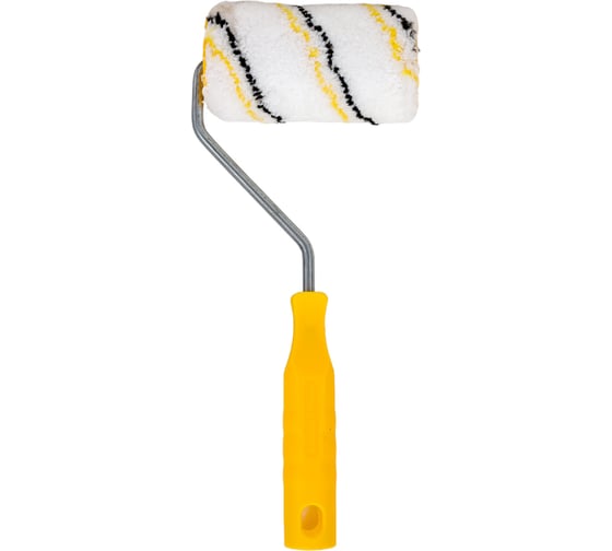 Изображение товара Малярный валик РемоКолор с рукояткой Микрофибра, ось 6мм, D40мм, 100мм, красная рукоятка, 04-2-610