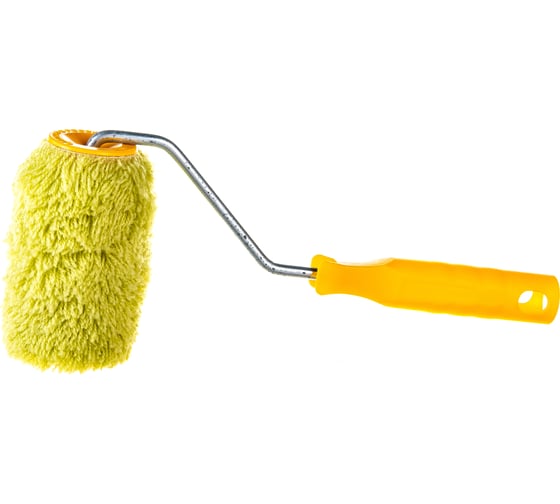 Изображение товара Малярный валик РемоКолор с рукояткой Синтэкс , ось 6мм, D40мм, 100мм, красная рукоятка, 04-2-510