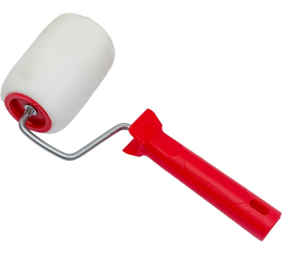 Изображение товара Малярный валик РемоКолор с рукояткой Поролон, ось 6мм, D48мм, 100мм, 04-2-103