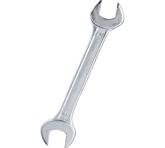 Изображение товара Гаечный ключ Ремоколор рожковый, хромированный, 17х19мм, 43-3-717