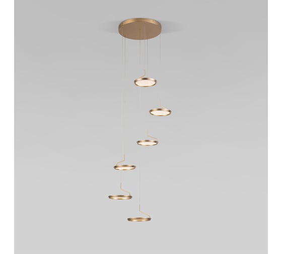 Изображение товара Подвесной светодиодный светильник Eurosvet Crespella 90034/6 золото a069295