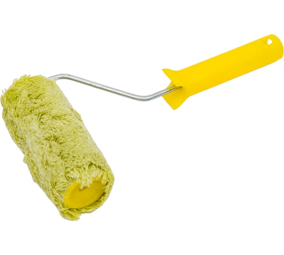 Изображение товара Малярный валик РемоКолор с рукояткой Синтэкс, ось 6мм, D40мм, 140мм, красная рукоятка, 04-2-515