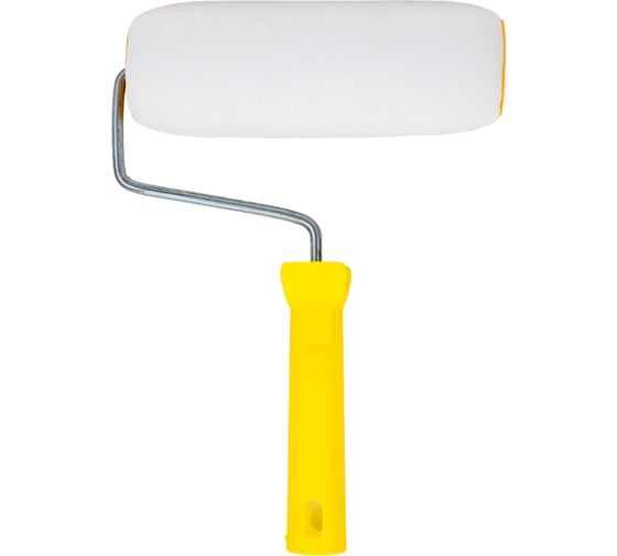 Изображение товара Малярный валик РемоКолор с рукояткой Мольтопрен, ось 6мм, D40мм, 180мм, 04-0-001