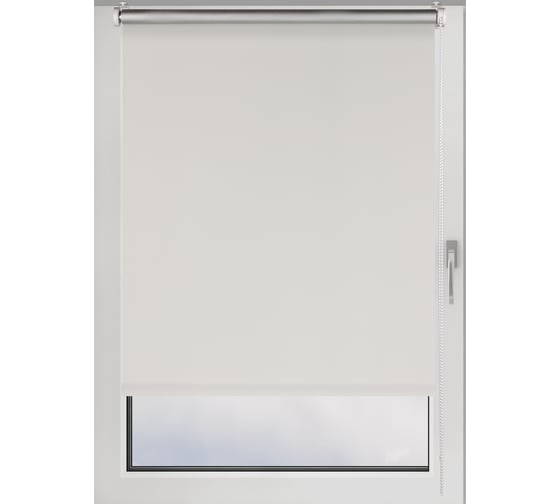 Изображение товара Рулонная штора PRAKTO Blackout Silver 100х160 см, белый 7794465