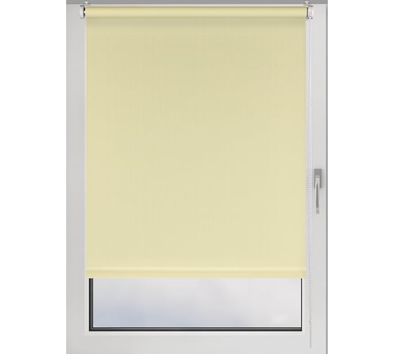 Изображение товара Рулонная штора PRAKTO Shantung 100х160 см, песочный 7792409