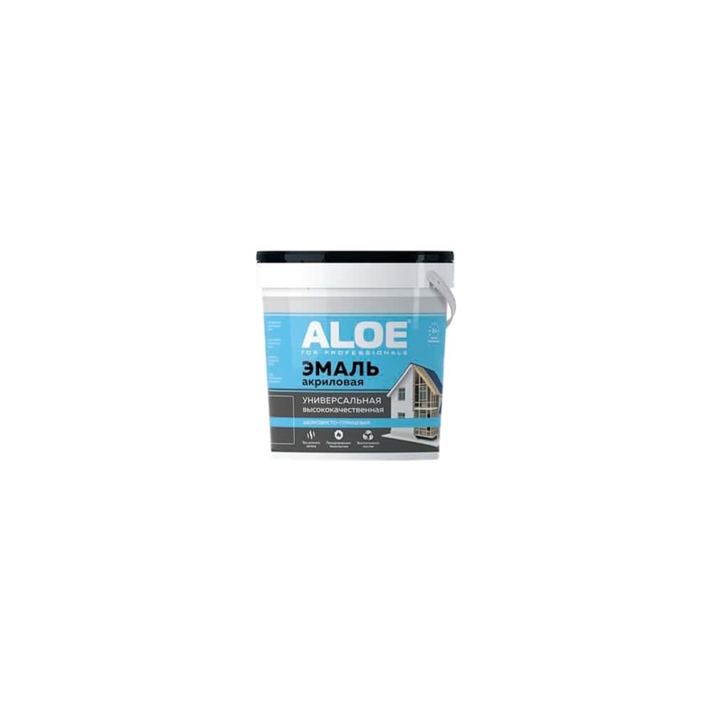 Изображение товара Акриловая универсальная эмаль ALOE светло-серая 11169 для внутренней и наружной отделки