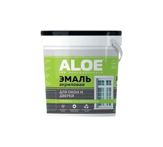 Изображение товара Эмаль акриловая для окон и дверей ALOE супер глянцевая 11182