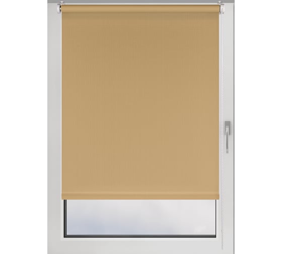 Изображение товара Рулонная штора PRAKTO Shantung 110х160 см, бежевый 7792973