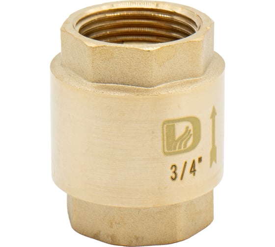 Изображение товара Обратный клапан Damento латунь 3/4", с металлическим штоком 003632