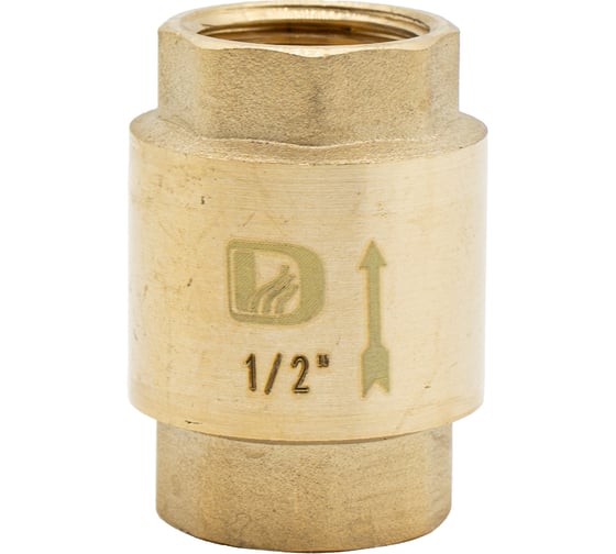 Изображение товара Обратный клапан Damento латунь, 1/2" с металлическим штоком (24/384) 003631