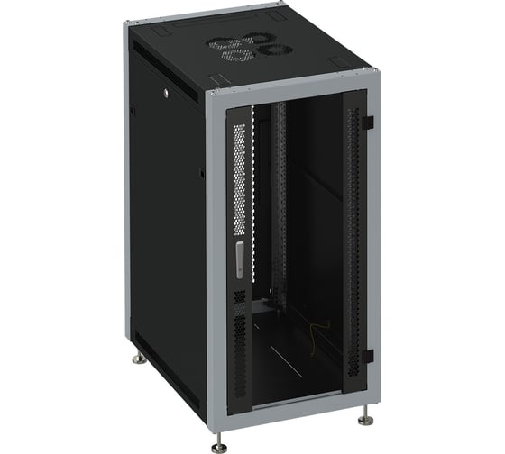 Изображение товара Коммутационный шкаф SYSMATRIX, 27U 600х600х1330 передняя дверь-стекло, задняя-2 створки SL 6627 914