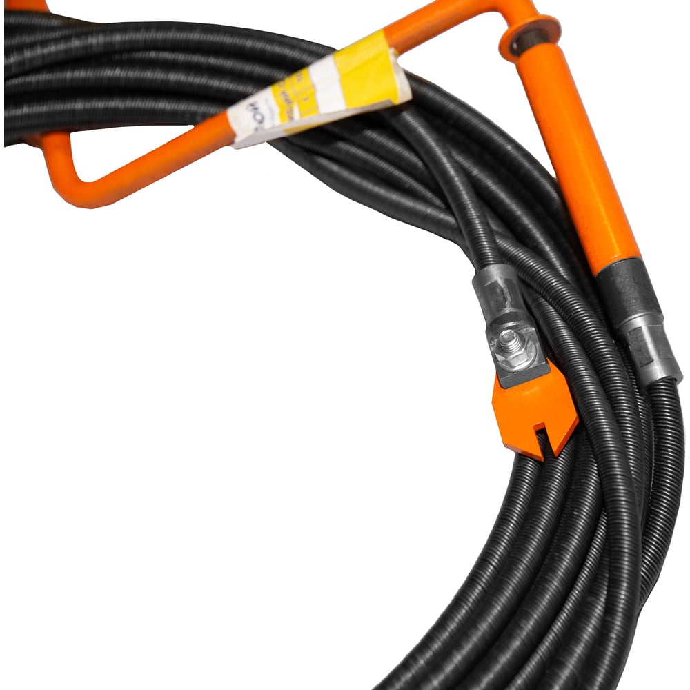 Изображение товара Профессиональный сантехнический трос с насадкой пробойник 20 метров