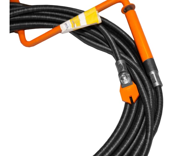 Изображение товара Профессиональный сантехнический трос ООО Компания Ярстрой с насадкой пробойник со стальным сердечником диаметр 12 мм, длина 15 метров д12-15-п