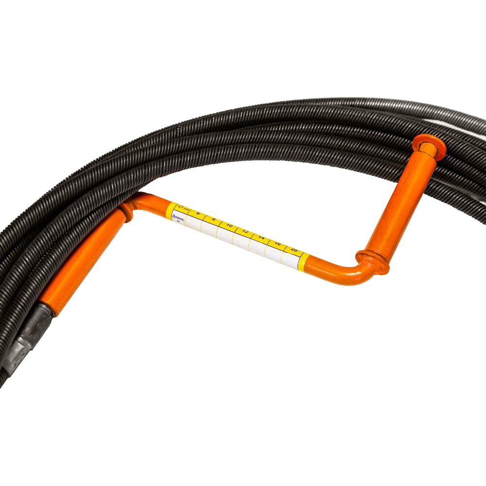 Изображение товара Профессиональный сантехнический трос Ярстрой с насадкой 14 мм, 15 метров