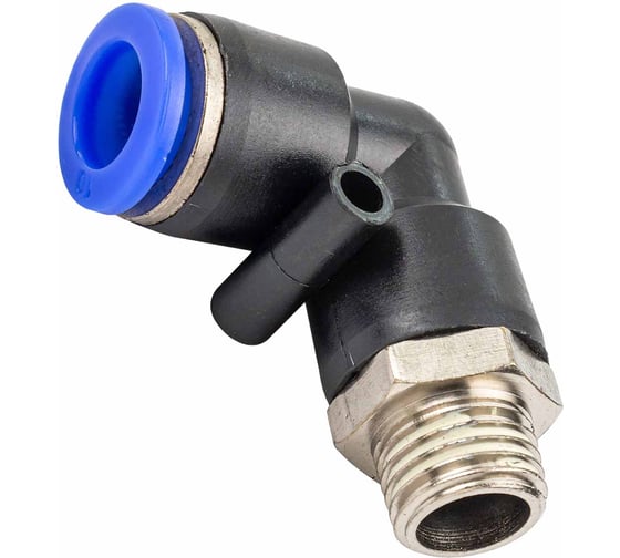 Изображение товара Фитинг угловой для пластиковых трубок Forsage 10 мм с наружной резьбой 1/4 F-SPL10-02(59405)