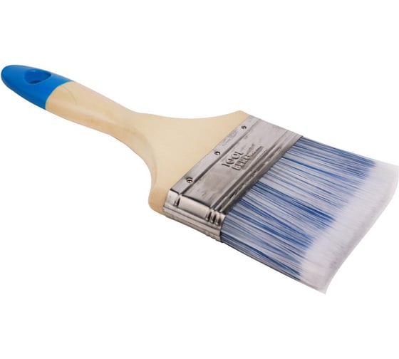 Изображение товара Кисть плоская Toolberg Лазурит-Эксперт, искусственная щетина, дер. рук., 100мм, ЛА-00003509