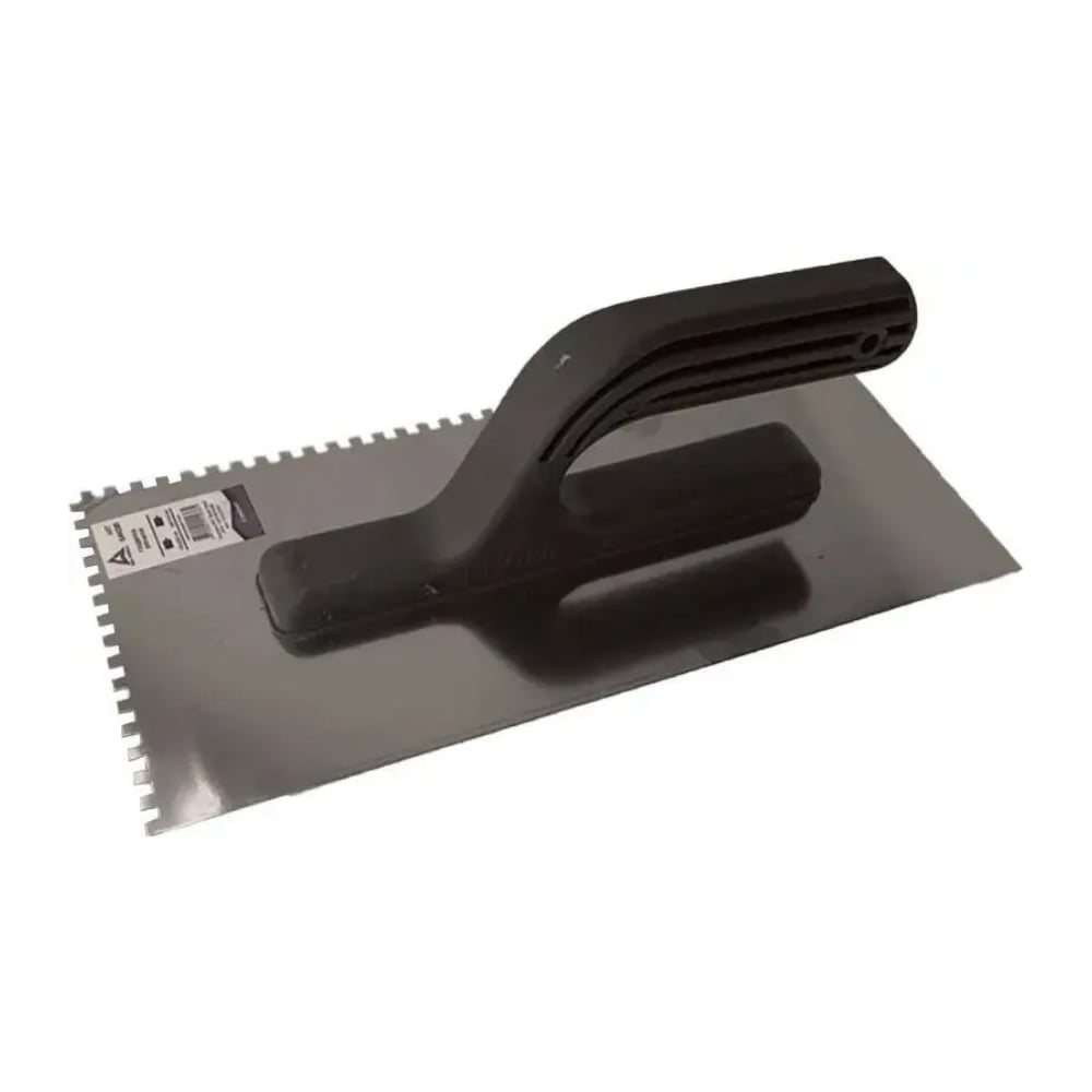 Изображение товара Гладилка зубчатая Deltaroll нержавеющая сталь 130x280 мм, зуб 10x10 мм