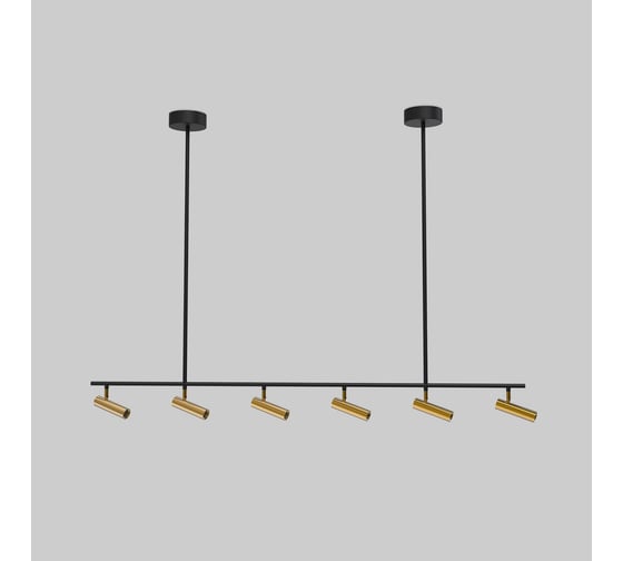 Изображение товара Потолочный светодиодный светильник Eurosvet Epiphania 20252/6 LED черный/латунь a068799