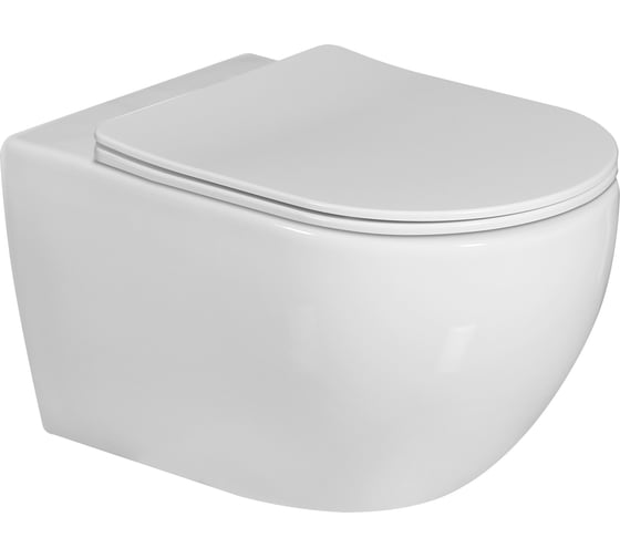 Изображение товара Унитаз подвесной Milleau VORTEX-A с микролифтом (белый гляянец) / Tornado MYL038ASGW