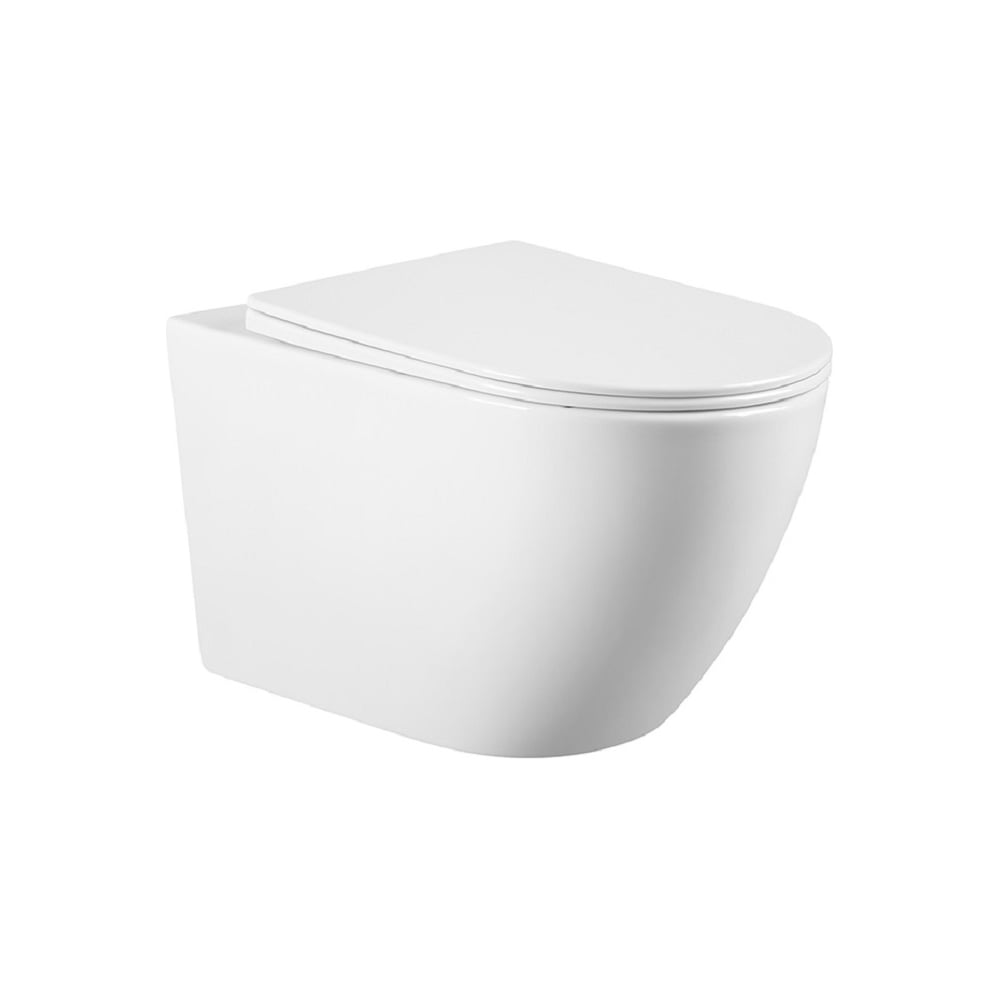 Изображение товара Унитаз подвесной Milleau LIANT 213 белый безободковый с микролифтом