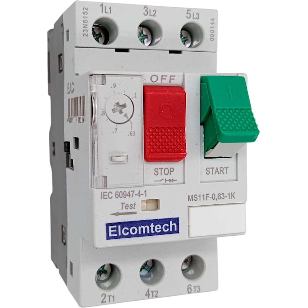 Мотор-автомат ELCOMTECH MS11F-0,63-1K (0,63-1А) УТ-00026443