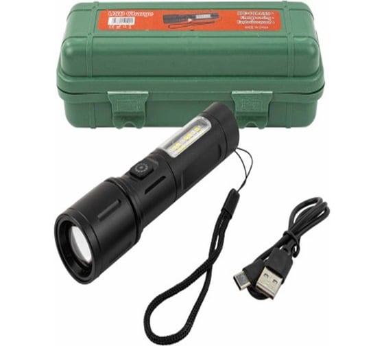 Изображение товара Фонарь ручной аккумуляторный WMC TOOLS 6 режимов работы, аккумулятор 1200мАч, время работы 2-4ч, время зарядки 3ч, алюминиевый корпус, в пластиковом кейсе WMC-TH3126(59153)