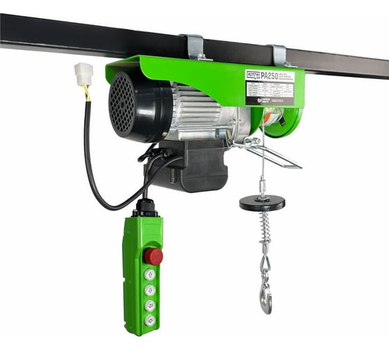 Изображение товара Мини таль электрическая комбинированная HITCH РА250 125/250кг 12/6м 220В SZ086109