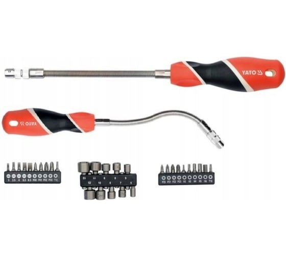 Изображение товара Отвертка гибкая YATO с битами 31 пр YT-25972 361325972 092 1
