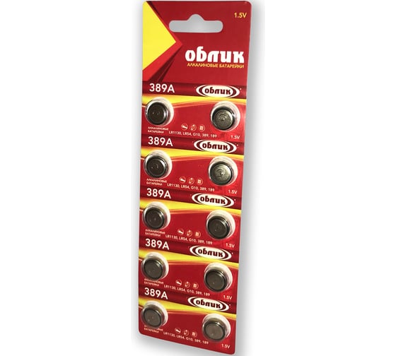 Изображение товара Элементы питания Облик G10 389A 10 шт. 175