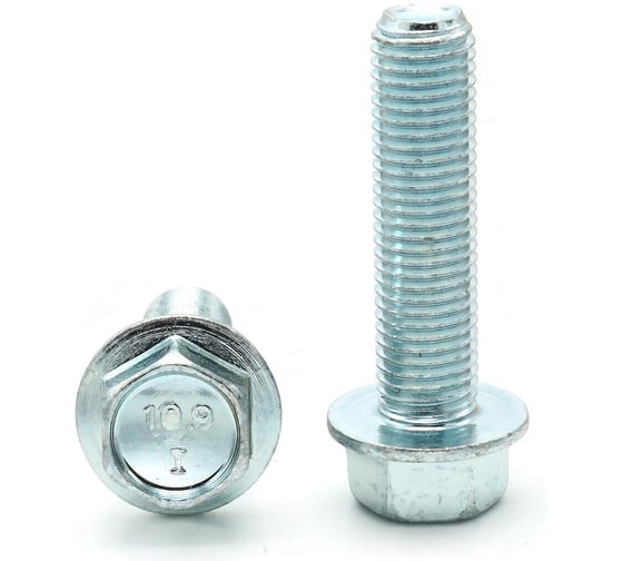 Изображение товара Болт Море-Метизов DIN 6921, класс прочности 10.9, цинк, без нас., М16x40 мм, 10 шт. BOLT6921М1640С10М